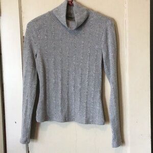 Gray Ribbed Women's Sweater